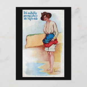 Altes Comic Postkarte - Hochzeit