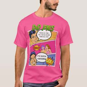 Altes Comic Strip Vater Joke, Retro Comic Buch T-Shirt