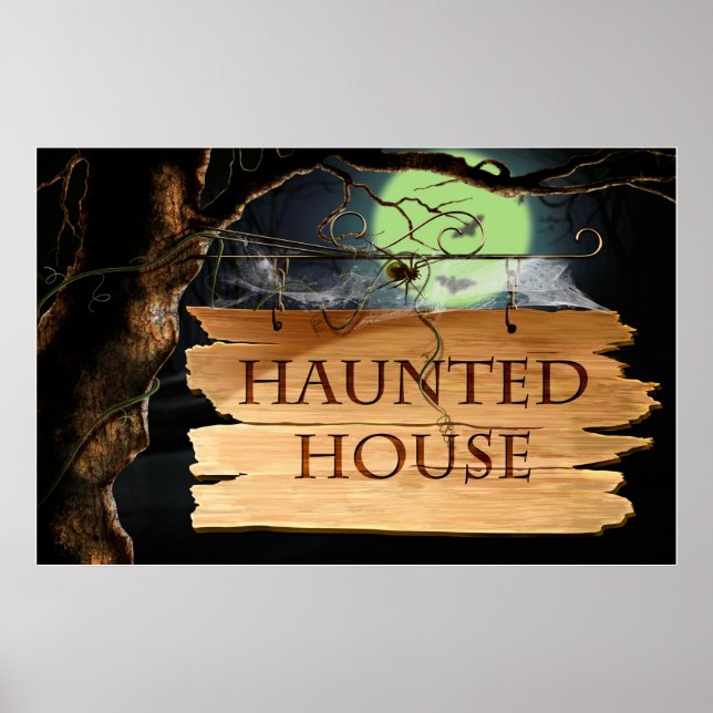 Altes Creepy Spuk House Poster (Vorne)