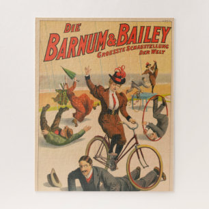 Altes deutsches Zirkusplakat mit Darstellern, 1900 Puzzle