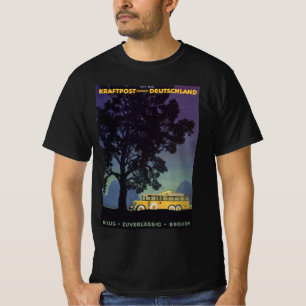 Altes Deutschland, gelber Bus in der Nacht, Reise  T-Shirt