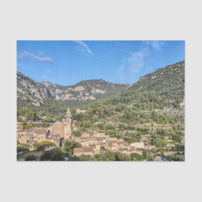Altes Dorf Valldemossa - Mallorca, Spanien Seidenpapier (Vorderseite)