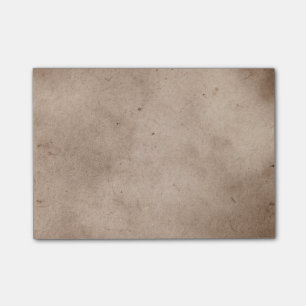 Altes dunkelbraunes Pergamentpapier-Schablone Post-it Klebezettel