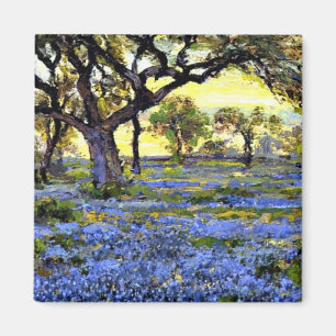 Altes Eichenbaum und Bluebells - Kunst von Onderdo Magnet
