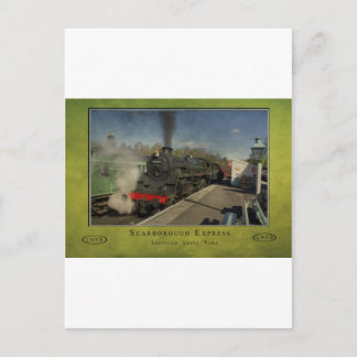 Altes Eisenbahnplakat Postkarte