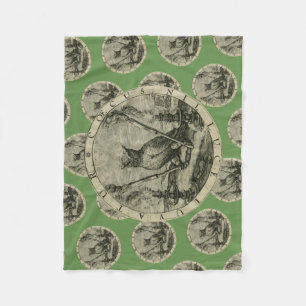 Altes Emblem - Eule - Licht der Klugheits-Decke Fleecedecke