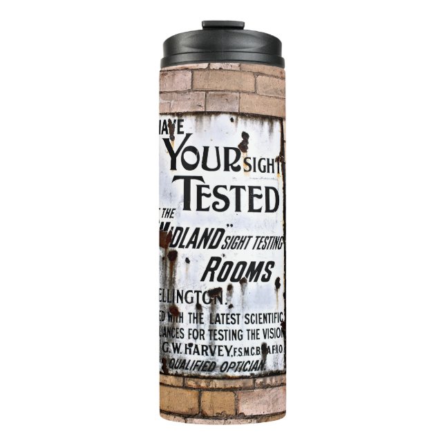 ALTES ENGLAND-VINTAG-SIGN THERMOSBECHER (Vorderseite)