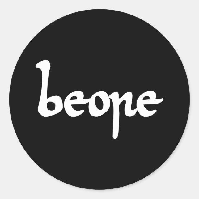 Altes englisches Bier Runder Aufkleber (Vorderseite)