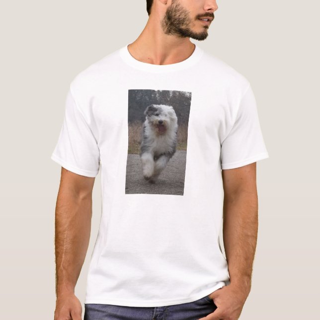 Altes englisches Schäferhund-T-Shirt - lassen Sie T-Shirt (Vorderseite)