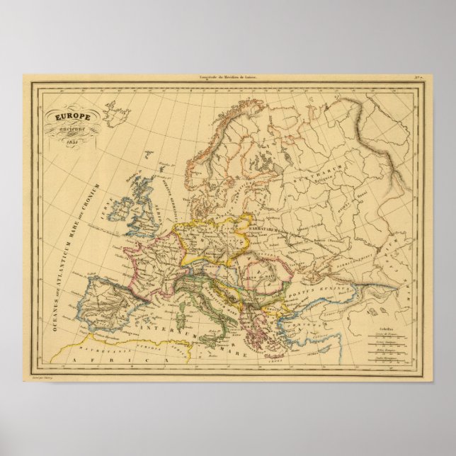 Altes Europa Poster (Vorne)