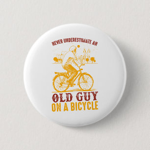 Altes Fahrerdesign Fahrrad nie unterschätzen Button