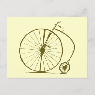 Altes Fahrrad/Fahrrad Postkarte