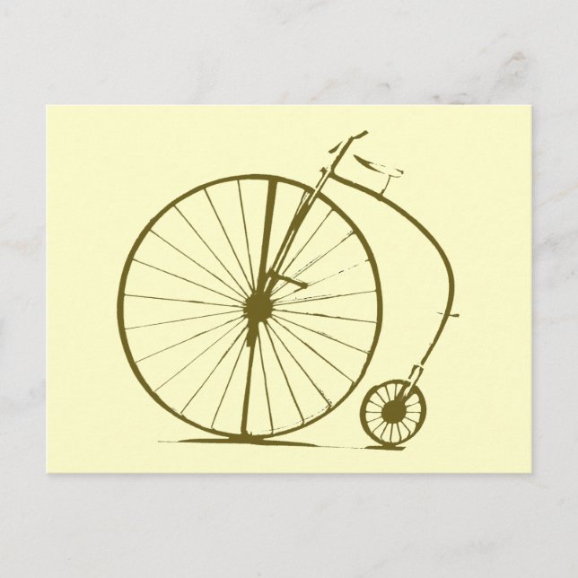 Altes Fahrrad/Fahrrad Postkarte (Vorderseite)