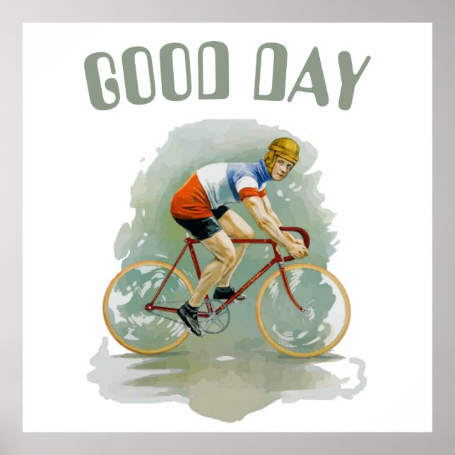 Altes Fahrrad, fügen Sie Text Poster (Vorne)