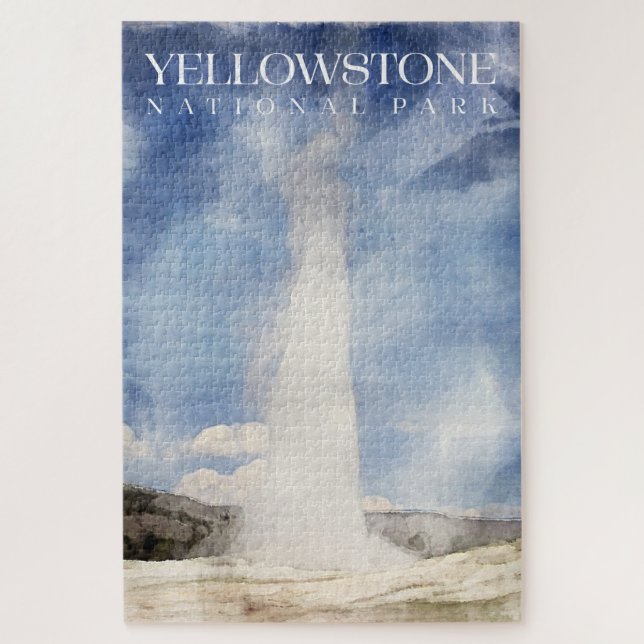 Altes Fechtpuzzle, Yellowstone 20"x30" Puzzle (Vertikal)