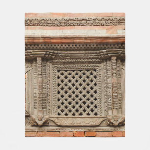 Altes Fenster im Nasal Chowk-Innenhof des Hanuman Fleecedecke