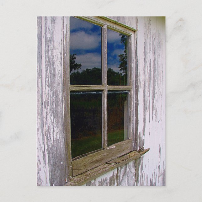 Altes Fenster Postkarte (Vorderseite)