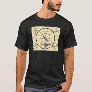 Altes Fernseh-Abschalt-Testmuster T-Shirt