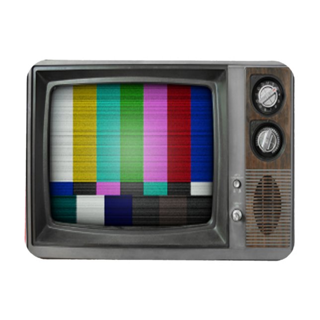 Altes Fernsehgerät Magnet (Horizontal)