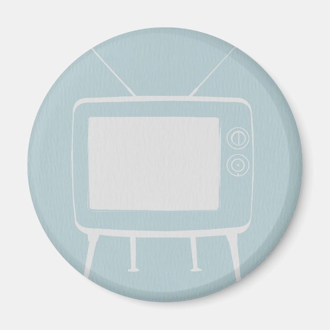 Altes Fernsehgerät Magnet (Vorne)