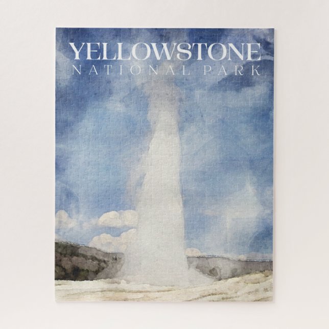 Altes Feurpuzzle, Yellowstone-Puzzle Puzzle (Vertikal)