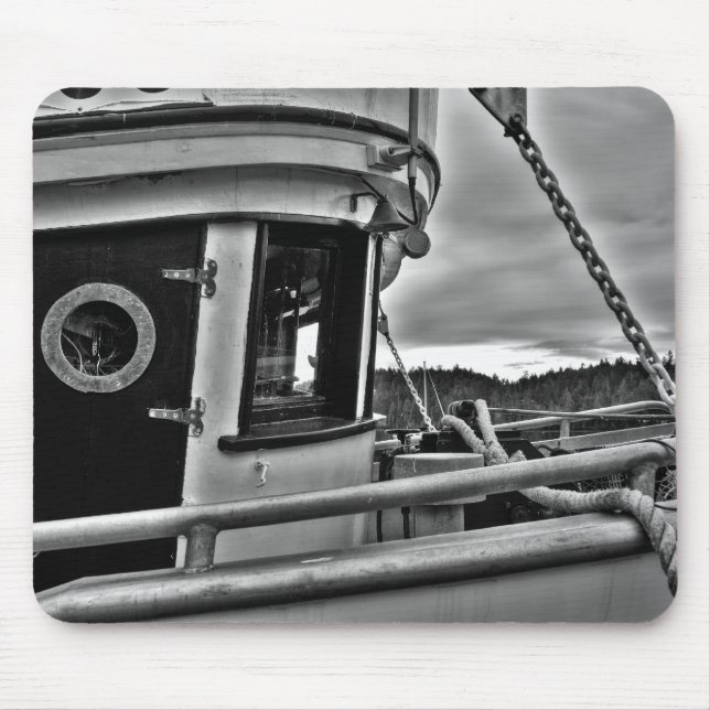 Altes Fischerboot Forecabin Mousepad (Vorne)