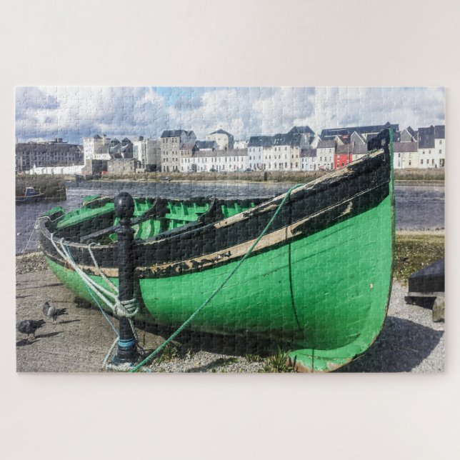 Altes Fischerboot Galway Irland. Puzzle (Horizontal)