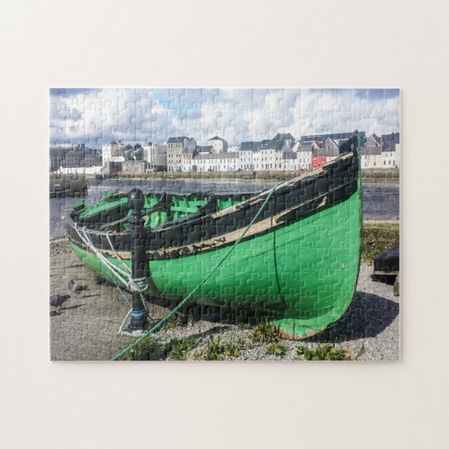 Altes Fischerboot Galway Irland. Puzzle (Horizontal)