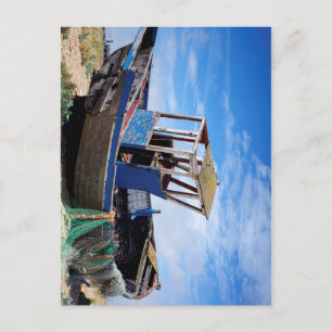 Altes Fischerboot. Postkarte