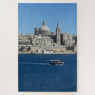 Altes Fischerboot Valletta Hafen Landschaft Malta Puzzle