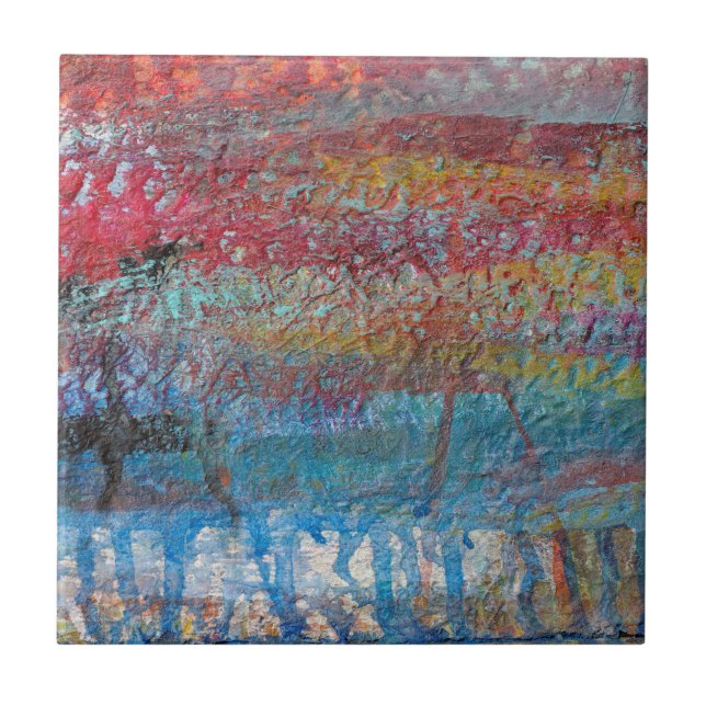 Altes Fischereifahrzeug| Rockport, Massachusetts Fliese (Vorderseite)