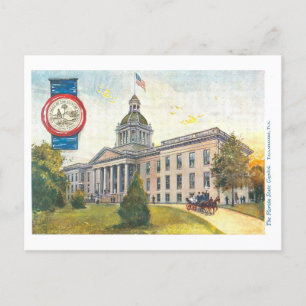 Altes Florida-Capitol mit Siegel Postkarte