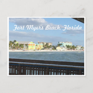 Altes Fort Myers Beach, Florida Foto vom Pier Postkarte