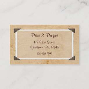 Altes Foto Benutzerdefinierte Foto-Visitenkarte Visitenkarte