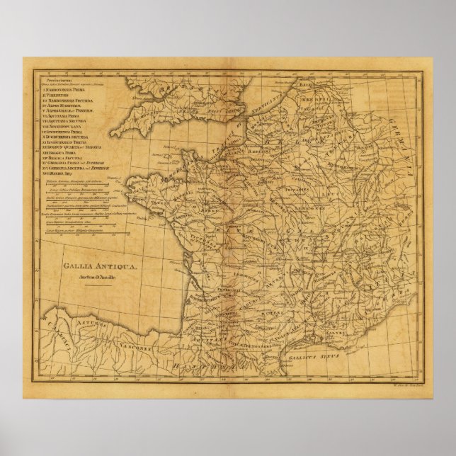 Altes Frankreich Poster (Vorne)