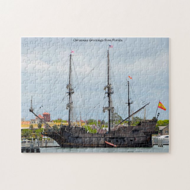 Altes Galleon Schiff Florida. Jigsaw Puzzle (Horizontal)