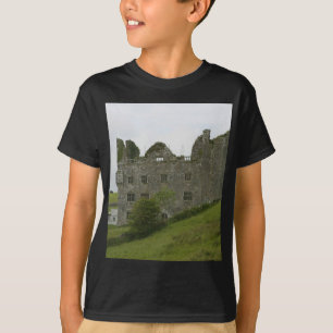 Altes Gebäude-Schloss auf grünem Hügel T-Shirt