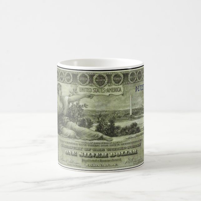 Altes Geld - 1896 $1 Tasse (Mittel)