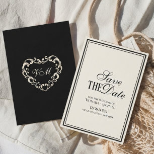Altes Geld Elfenbein Creme Zeitlos Chic Hochzeit Save The Date