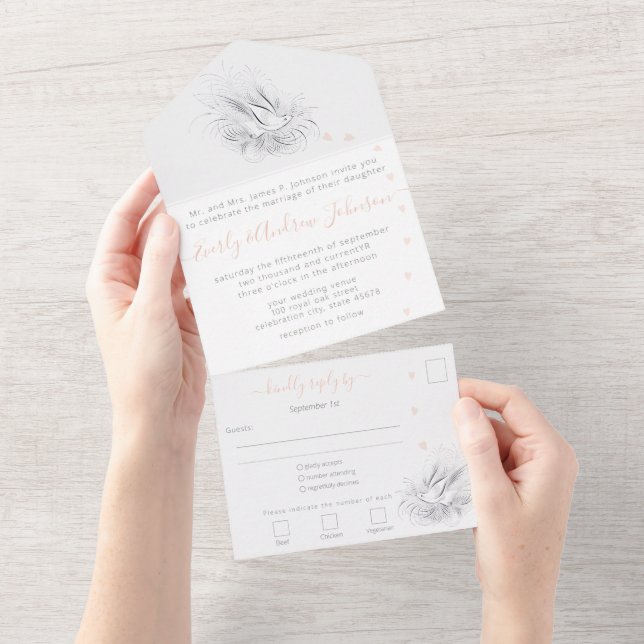 ALTES GELD, LIEBE VÖGEL, ALL IN ONE EINLADUNG (Abreißen)