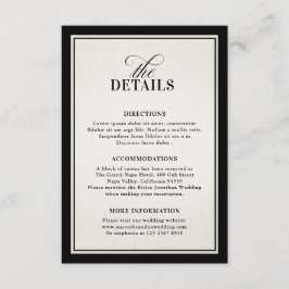 Altes Geld Moderne formelle schwarze luxuriöse ele Begleitkarte