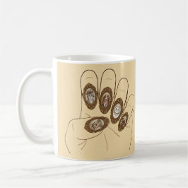 Altes Geld Nägel Kaffeetasse