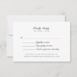 Altes Geld, neutrales/transparentes bg, Hochzeitsv RSVP Karte
