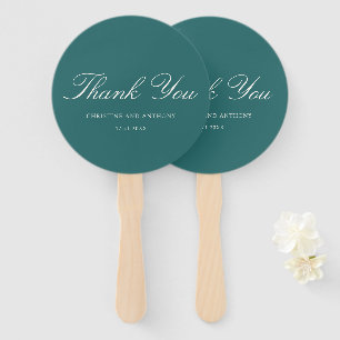 Altes Geld Teal Klassische Hochzeit Fächer