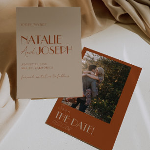 Altes Geld Verbranntes Orange Gold Retro Foto Hoch Save The Date