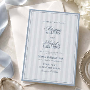 Altes Geld Vintage Blaue Hochzeit Einladung