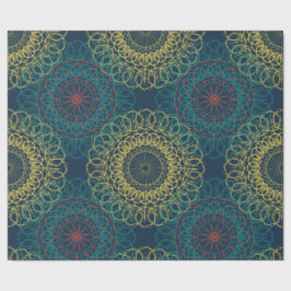 Altes geometrisches Mandala-Design Geschenkpapier
