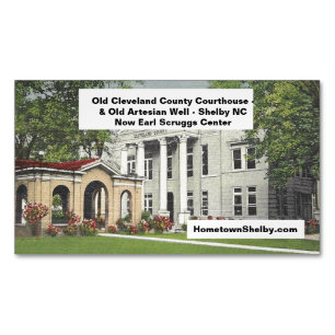 Altes Gerichtsgebäude von Cleveland County 25 Stüc Magnetische Visitenkarte