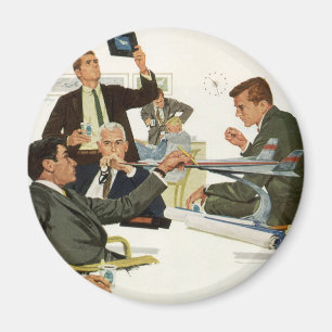 Altes Geschäft, Treffen von Fluglinienvorständen Magnet