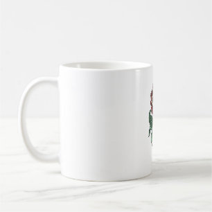 Altes graviertes Rosenblumen-Shirtdesign_1 Kaffeetasse